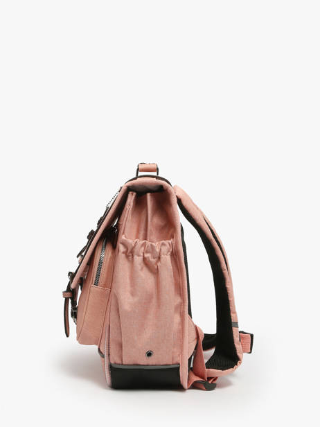 Boekentas 2 Compartimenten Cameleon Roze vintage color - VIC-CA35 ander zicht 2